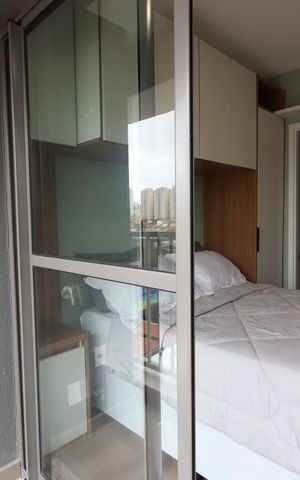 Studio para alugar com 23m², 1 quarto e sem vagaVaranda