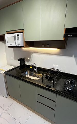 Studio à venda com 29m², 1 quarto e sem vagaCozinha