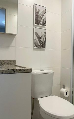 Apartamento à venda com 24m², 1 quarto e sem vagaBanheiro da Suíte