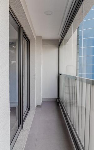 Studio à venda com 44m², 1 quarto e sem vagaVaranda