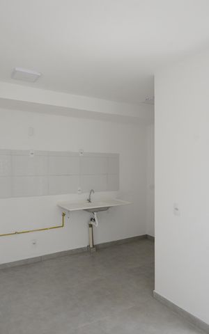 Apartamento à venda com 33m², 2 quartos e sem vagaCozinha e Área de Serviço