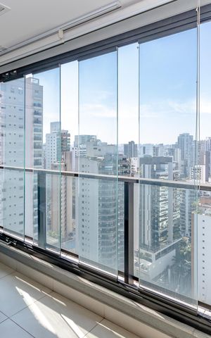 Apartamento à venda com 37m², 1 quarto e 1 vaga Apartamento à venda com 37m², 1 quarto e 1 vagaVaranda