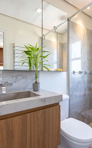 Apartamento à venda com 103m², 2 quartos e 2 vagas Apartamento à venda com 103m², 2 quartos e 2 vagasBanheiro