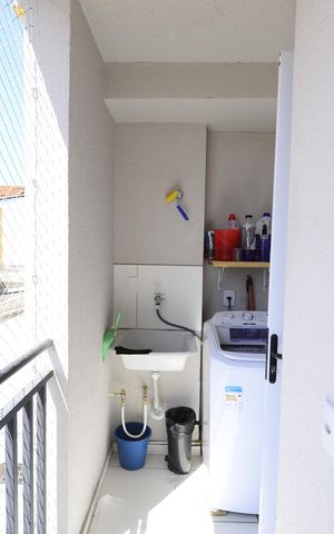 Apartamento à venda com 39m², 2 quartos e sem vagaSacada