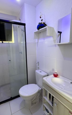 Apartamento à venda com 40m², 2 quartos e 1 vaga Apartamento à venda com 40m², 2 quartos e 1 vagaBanheiro