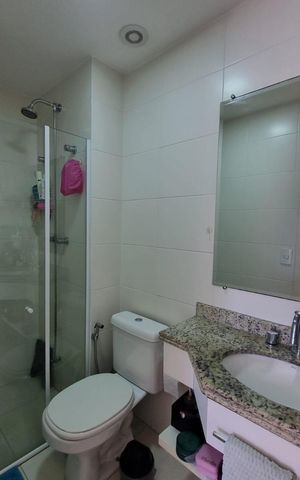 Apartamento à venda com 50m², 2 quartos e 1 vaga Apartamento à venda com 50m², 2 quartos e 1 vagaBanheiro da Suíte 1