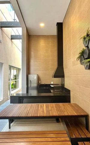 Apartamento à venda com 34m², 1 quarto e sem vaga Apartamento à venda com 34m², 1 quarto e sem vagaÁrea comum - Churrasqueira