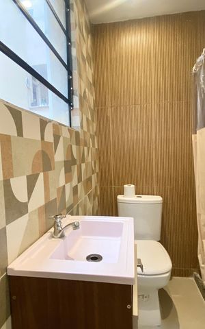 Apartamento para alugar com 55m², 1 quarto e sem vaga Apartamento para alugar com 55m², 1 quarto e sem vagaBanheiro social