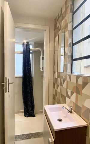 Apartamento para alugar com 55m², 1 quarto e sem vaga Apartamento para alugar com 55m², 1 quarto e sem vagaBanheiro social