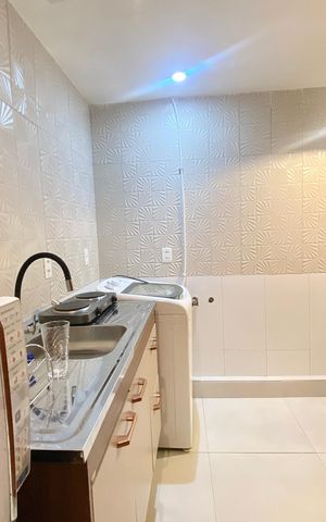 Apartamento para alugar com 55m², 1 quarto e sem vaga Apartamento para alugar com 55m², 1 quarto e sem vagaCozinha e Área de Serviço