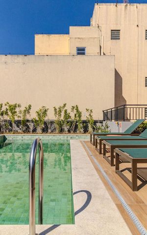 Studio à venda com 23m², 1 quarto e sem vagaPiscina