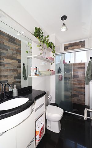 Apartamento à venda com 62m², 2 quartos e 1 vagaBanheiro Social