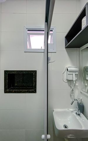 Apartamento para alugar com 45m², 1 quarto e sem vaga Apartamento para alugar com 45m², 1 quarto e sem vagaBanheiro