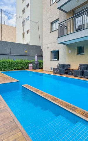 Apartamento à venda com 30m², 1 quarto e sem vaga Apartamento à venda com 30m², 1 quarto e sem vagaÁrea comum - Piscina