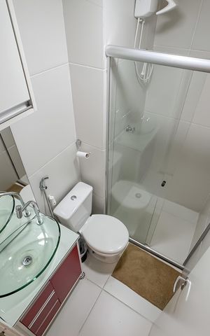 Apartamento à venda com 30m², 1 quarto e sem vaga Apartamento à venda com 30m², 1 quarto e sem vagaBanheiro Social