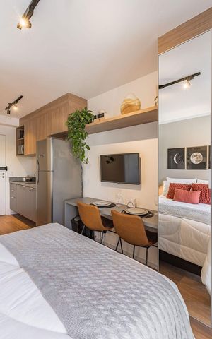 Apartamento à venda com 23m², 1 quarto e sem vaga Apartamento à venda com 23m², 1 quarto e sem vagaStudio
