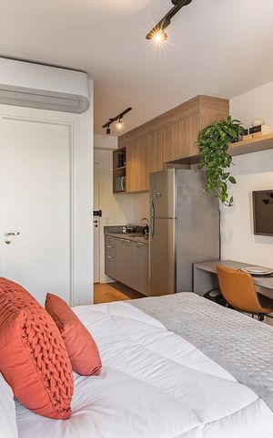 Apartamento à venda com 23m², 1 quarto e sem vaga Apartamento à venda com 23m², 1 quarto e sem vagaStudio