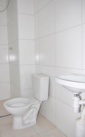 Apartamento para alugar com 35m², 2 quartos e sem vaga Apartamento para alugar com 35m², 2 quartos e sem vagaBanheiro da Suíte e Social