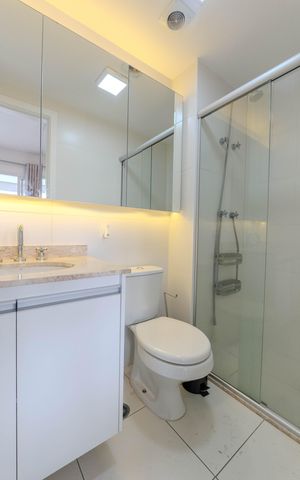 Apartamento à venda com 33m², 1 quarto e 1 vaga Apartamento à venda com 33m², 1 quarto e 1 vagaBanheiro