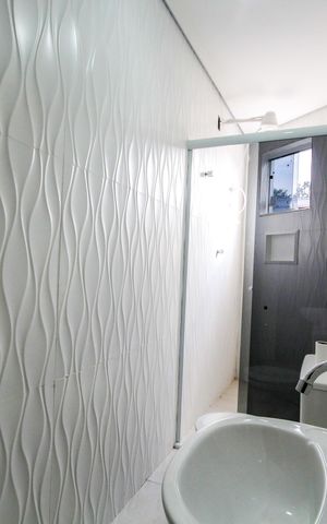 Studio para alugar com 44m², 1 quarto e sem vaga Studio para alugar com 44m², 1 quarto e sem vagaBanheiro