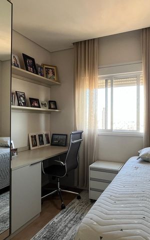 Apartamento à venda com 136m², 3 quartos e 2 vagas Apartamento à venda com 136m², 3 quartos e 2 vagasQuarto 2