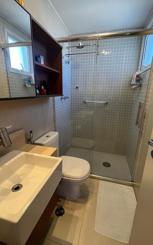Apartamento à venda com 136m², 3 quartos e 2 vagas Apartamento à venda com 136m², 3 quartos e 2 vagasBanheiro da Suíte