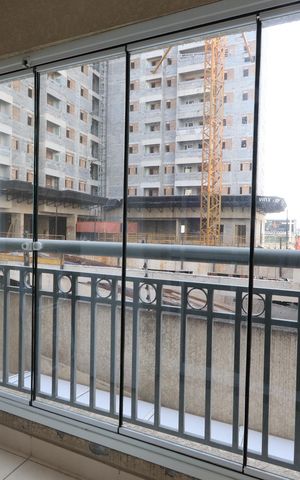 Studio à venda com 35m², 1 quarto e 1 vagaVaranda
