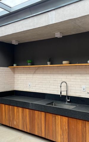 Studio para alugar com 26m², 1 quarto e sem vaga Studio para alugar com 26m², 1 quarto e sem vagaÁrea comum - Churrasqueira