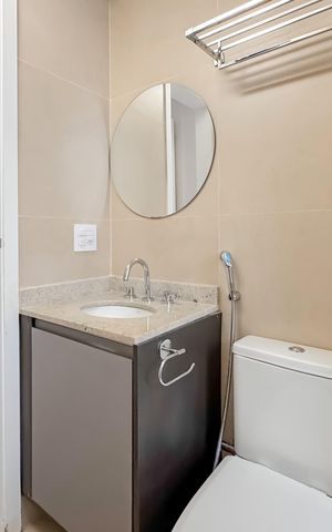 Apartamento à venda com 72m², 1 quarto e 1 vaga Apartamento à venda com 72m², 1 quarto e 1 vagaBanheiro da Suíte