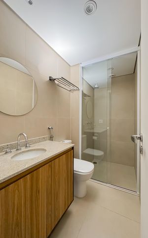 Apartamento à venda com 72m², 1 quarto e 1 vaga Apartamento à venda com 72m², 1 quarto e 1 vagaBanheiro Social