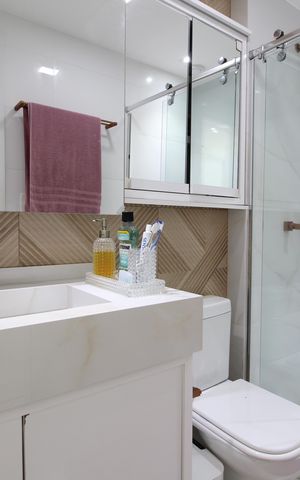 Apartamento para alugar com 225m², 4 quartos e 2 vagasBanheiro da Suíte