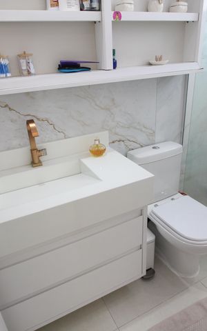 Apartamento para alugar com 225m², 4 quartos e 2 vagasBanheiro da Suíte 2