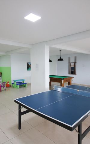 Apartamento para alugar com 59m², 1 quarto e 1 vaga Apartamento para alugar com 59m², 1 quarto e 1 vagaÁrea comum - Sala de Jogos