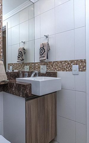 Apartamento à venda com 90m², 3 quartos e 2 vagas Apartamento à venda com 90m², 3 quartos e 2 vagasBanheiro Social