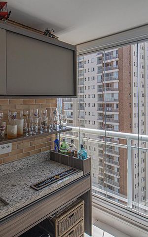 Apartamento à venda com 90m², 3 quartos e 2 vagas Apartamento à venda com 90m², 3 quartos e 2 vagasSacada da Sala