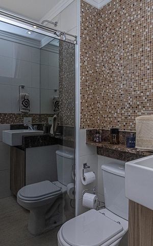 Apartamento à venda com 90m², 3 quartos e 2 vagas Apartamento à venda com 90m², 3 quartos e 2 vagasBanheiro Social