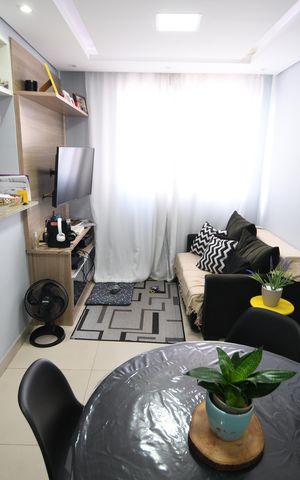 Apartamento à venda com 47m², 2 quartos e 1 vagaSala