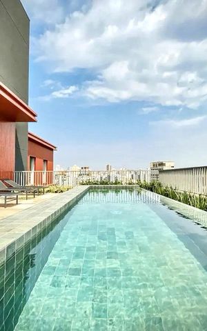 Studio para alugar com 30m², 1 quarto e sem vaga Studio para alugar com 30m², 1 quarto e sem vagaPiscina