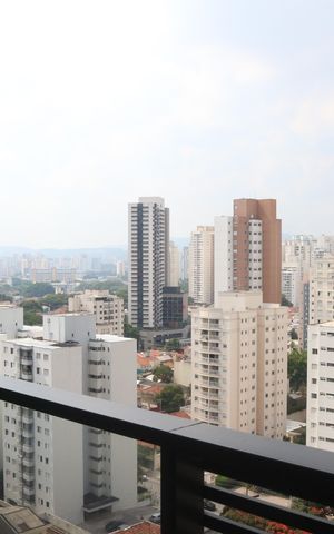 Studio para alugar com 28m², 1 quarto e sem vagaVaranda