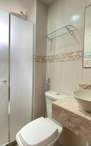 Apartamento à venda com 48m², 2 quartos e 1 vaga Apartamento à venda com 48m², 2 quartos e 1 vagaBanheiro