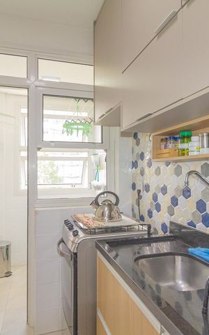 Apartamento à venda com 64m², 2 quartos e 1 vaga Apartamento à venda com 64m², 2 quartos e 1 vagaCozinha e Área de Serviço