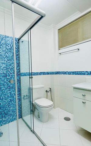 Apartamento para alugar com 144m², 3 quartos e 1 vaga Apartamento para alugar com 144m², 3 quartos e 1 vagaBanheiro da Suíte