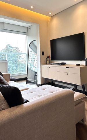 Apartamento à venda com 40m², 1 quarto e 1 vaga Apartamento à venda com 40m², 1 quarto e 1 vagaSala
