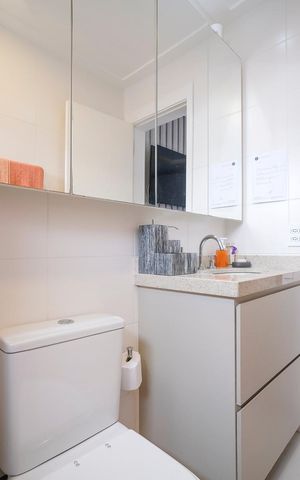 Apartamento para alugar com 69m², 2 quartos e 1 vagaBanheiro da suíte