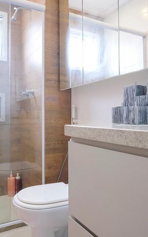 Apartamento para alugar com 69m², 2 quartos e 1 vagaBanheiro da suíte