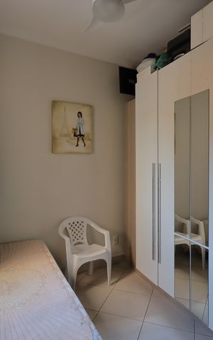 Apartamento à venda com 90m², 3 quartos e 2 vagasQuarto 2
