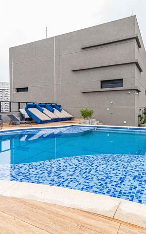 Apartamento para alugar com 32m², 1 quarto e 1 vaga Apartamento para alugar com 32m², 1 quarto e 1 vagaÁrea comum - Piscina