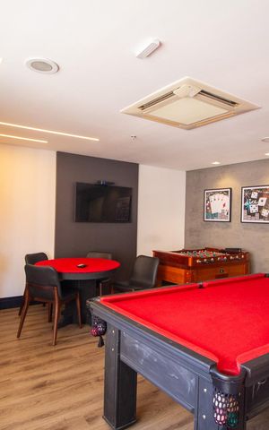 Apartamento para alugar com 37m², 1 quarto e 1 vaga Apartamento para alugar com 37m², 1 quarto e 1 vagaÁrea comum - Salão de jogos