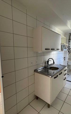 Apartamento à venda com 46m², 2 quartos e sem vagaCozinha e Área de Serviço
