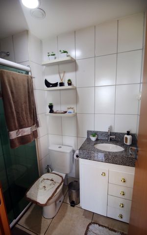 Apartamento à venda com 50m², 2 quartos e 1 vagaBanheiro Social